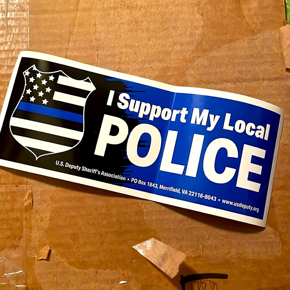 ☘️$12bundle Decal Police Support stickers, BONUS proud American VFW coasters